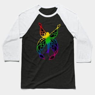 Fae Rainbow Silhouette 2 Baseball T-Shirt